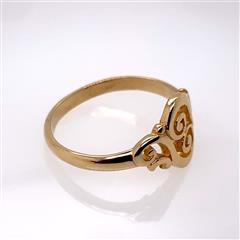 James Avery Petite Spanish Swirl 14K Yellow Gold Ring